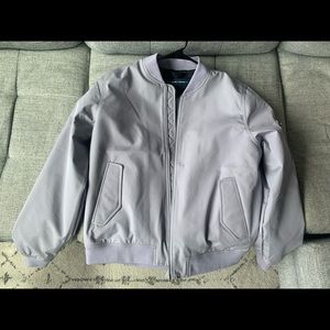 Everlane Bomber Jacket, Lilac Grey color, size Medium